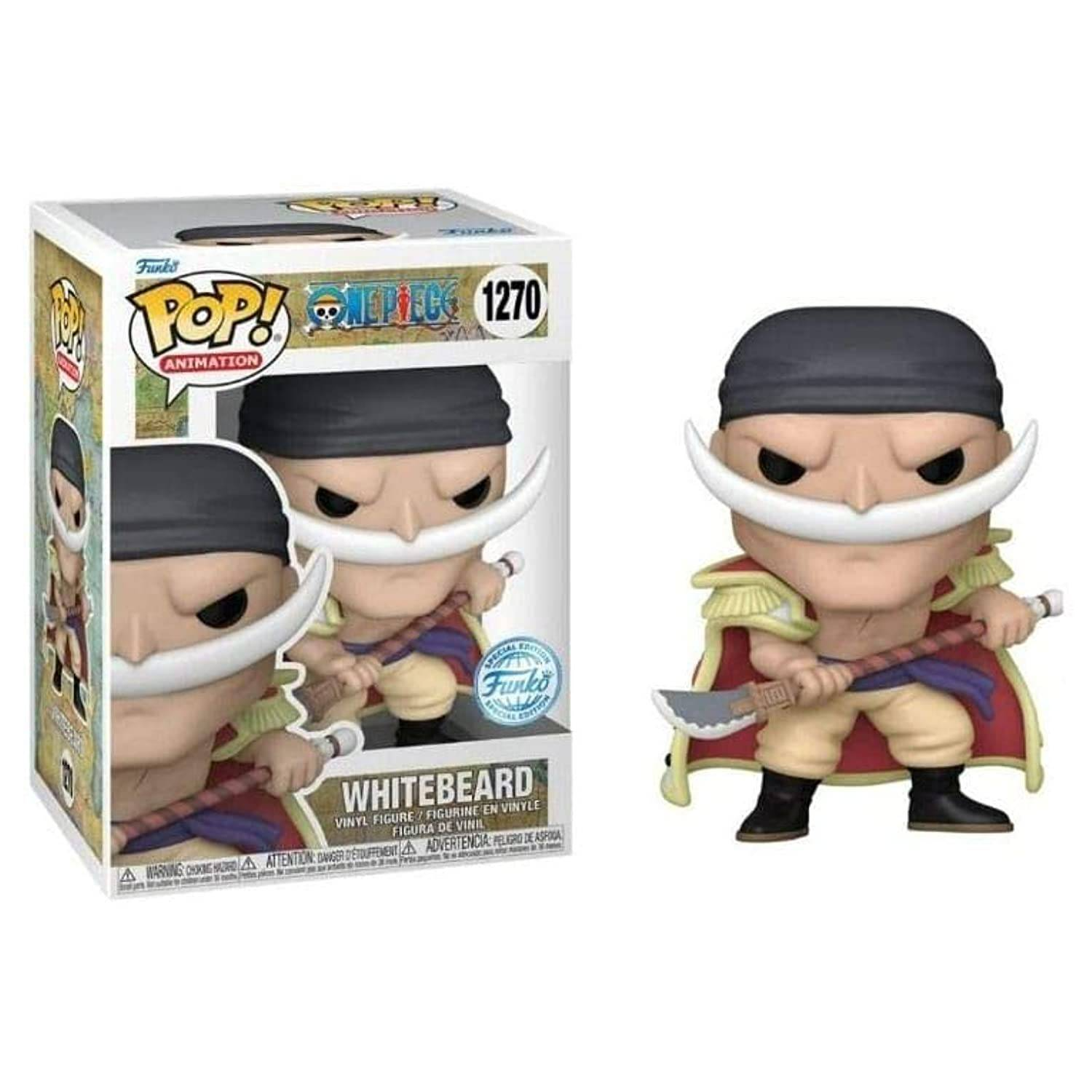 Funko One Piece White beard Chase Exclusive Edition 1278 Wwith Pop Protector